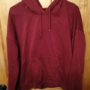 Boyfriend fit maroon hoody